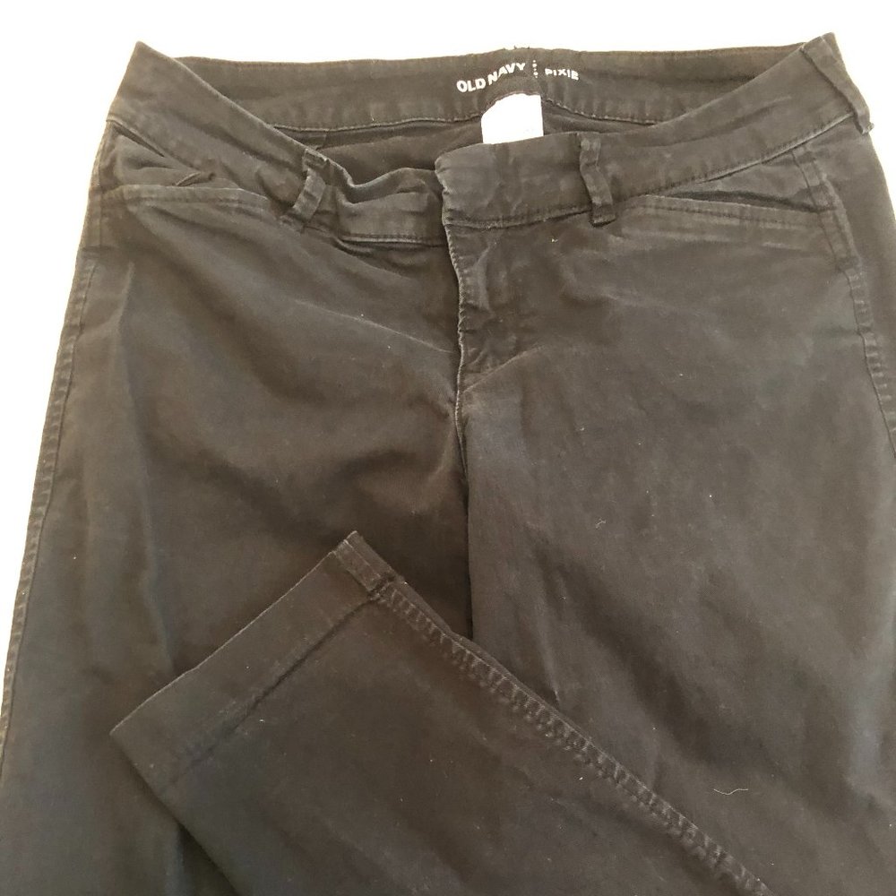 Old navy Pixie size 4 black pants ankle